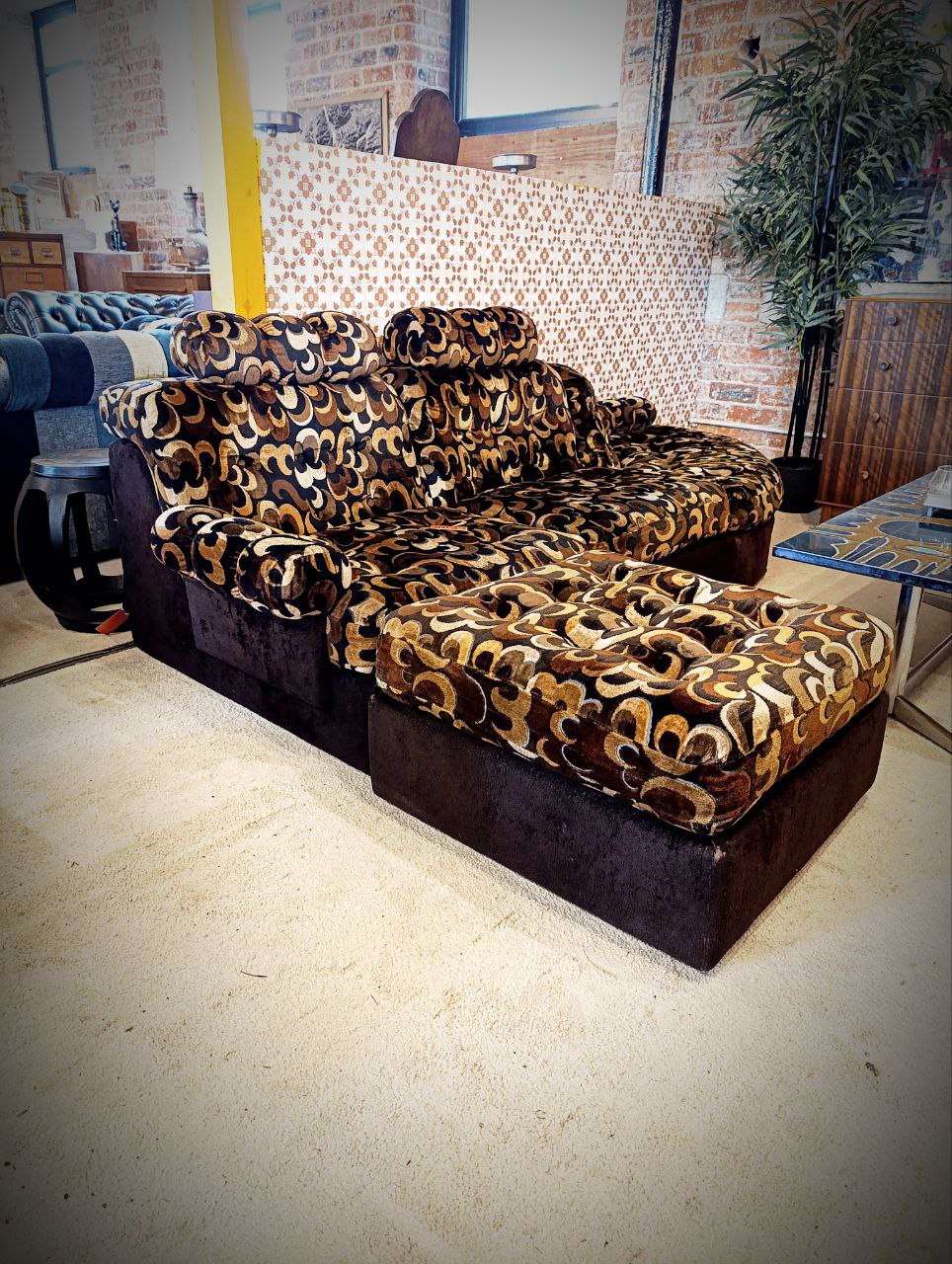 Rare 1970s German Modular Sofa Set - Iconic Design with Reupholstery Option