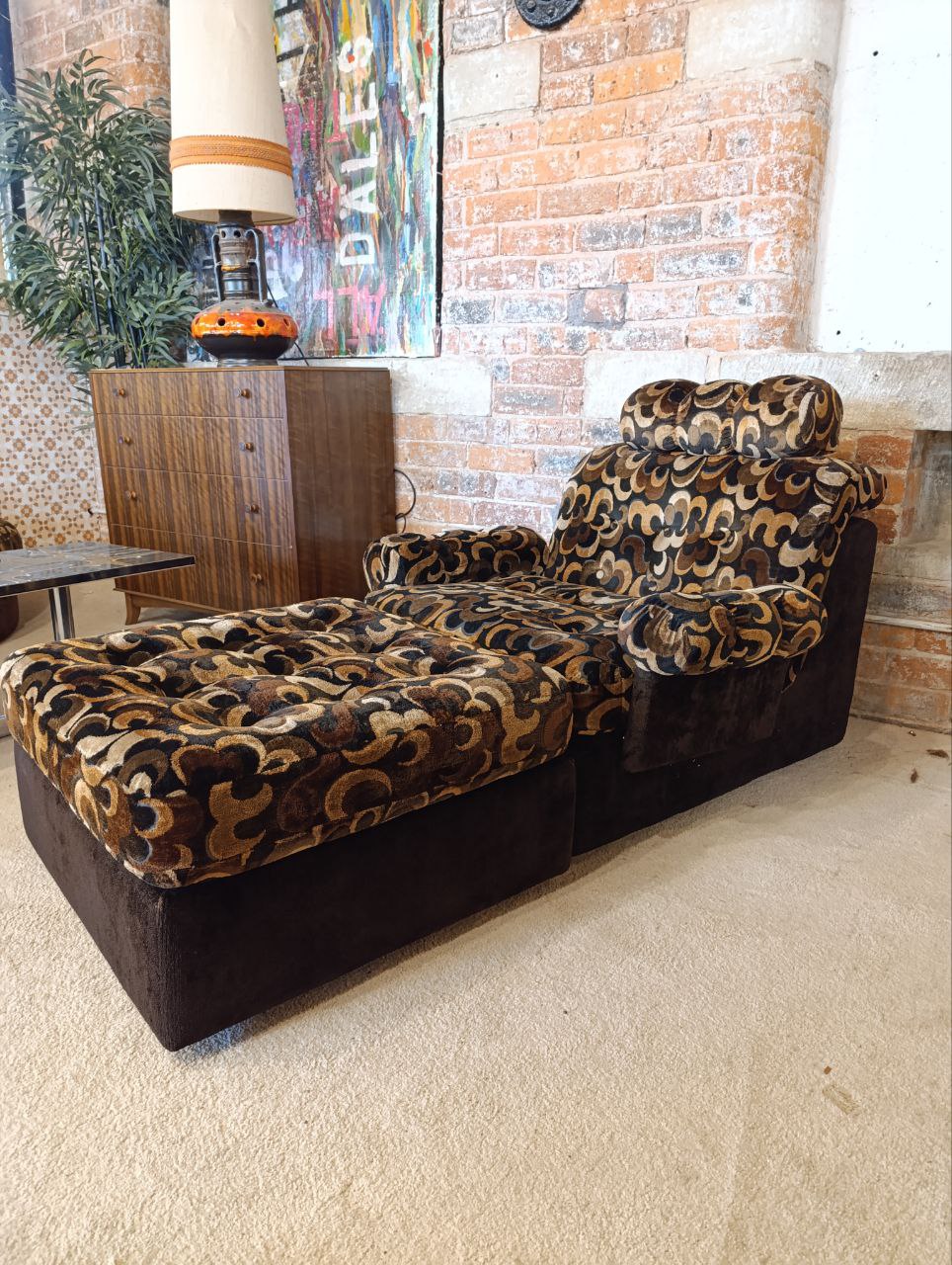 Rare 1970s German Modular Sofa Set - Iconic Design with Reupholstery Option
