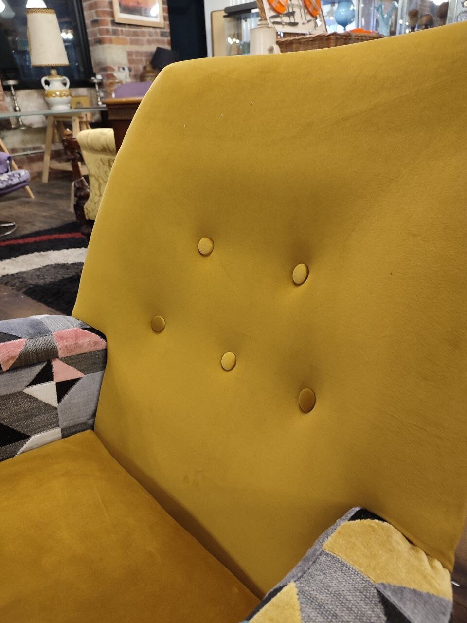 Retro Mid Century Lounge Chair With Eye Popping Flair (New Upholstery)