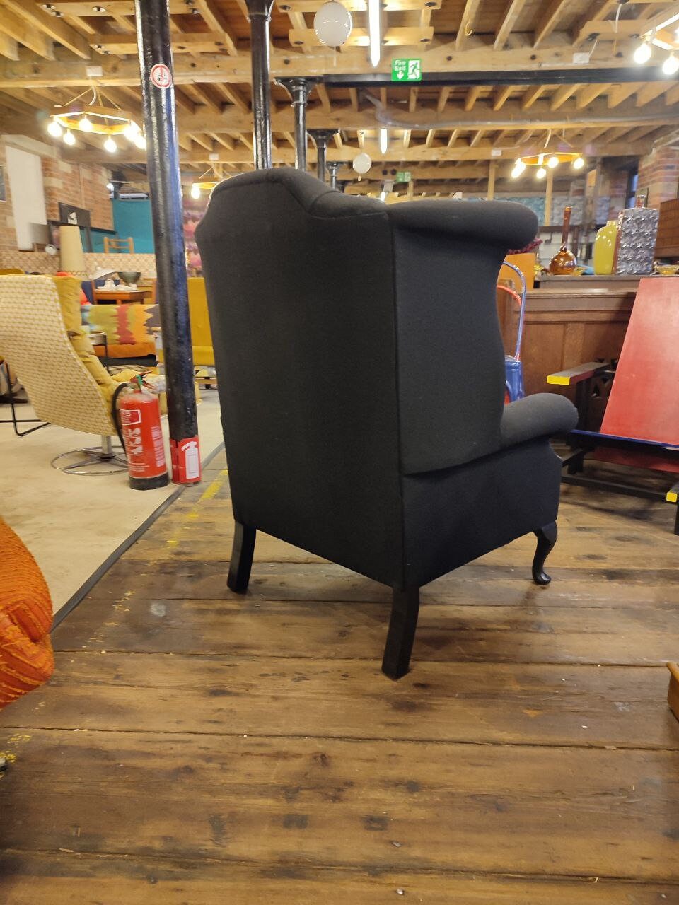 Newly Upholstered Chesterfield Queen Anne Chair (Three Available)
