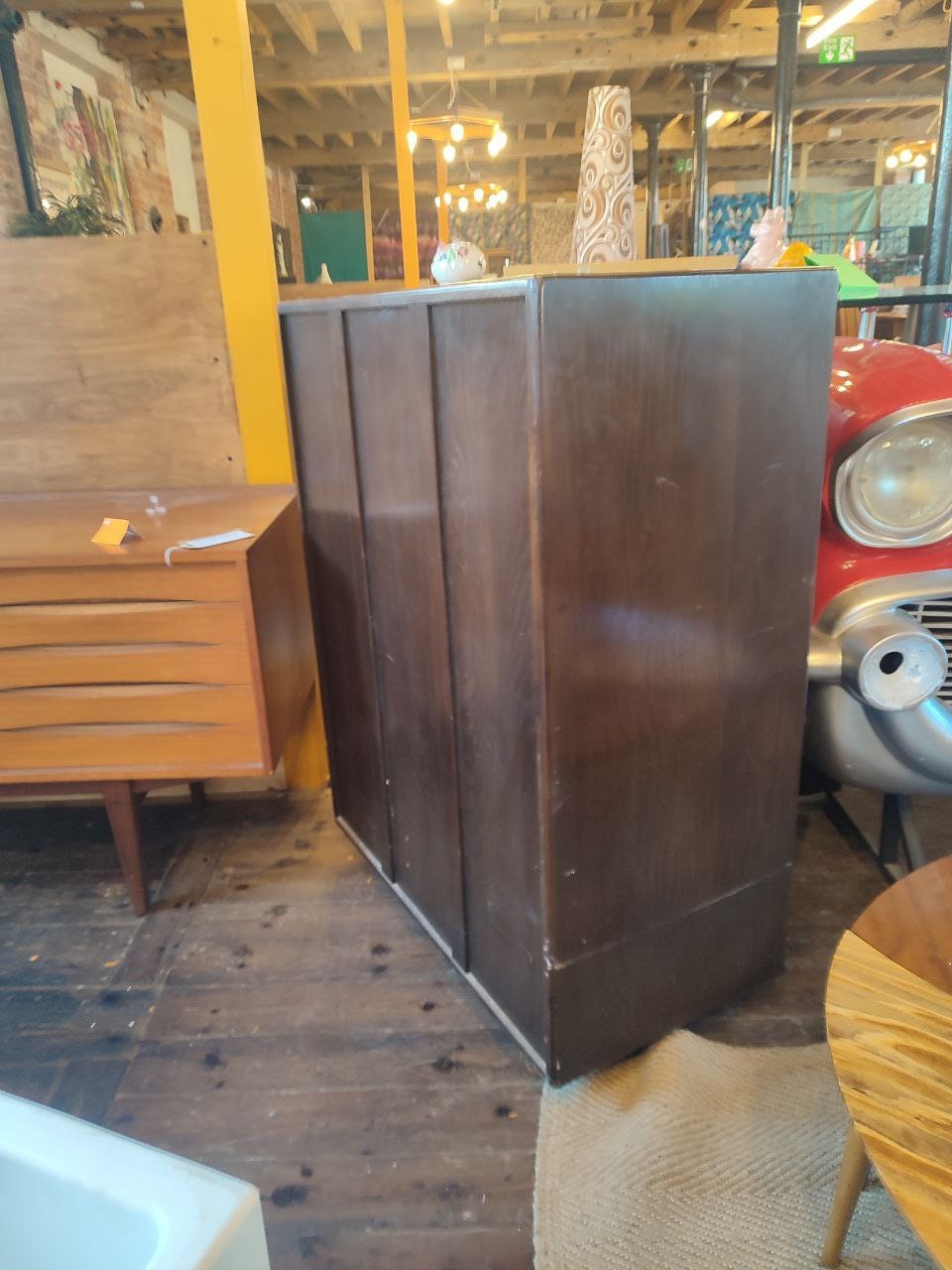Vintage 1970s Ercol Elm Cabinet on Wheels - Stylish and Practical Storage Solution