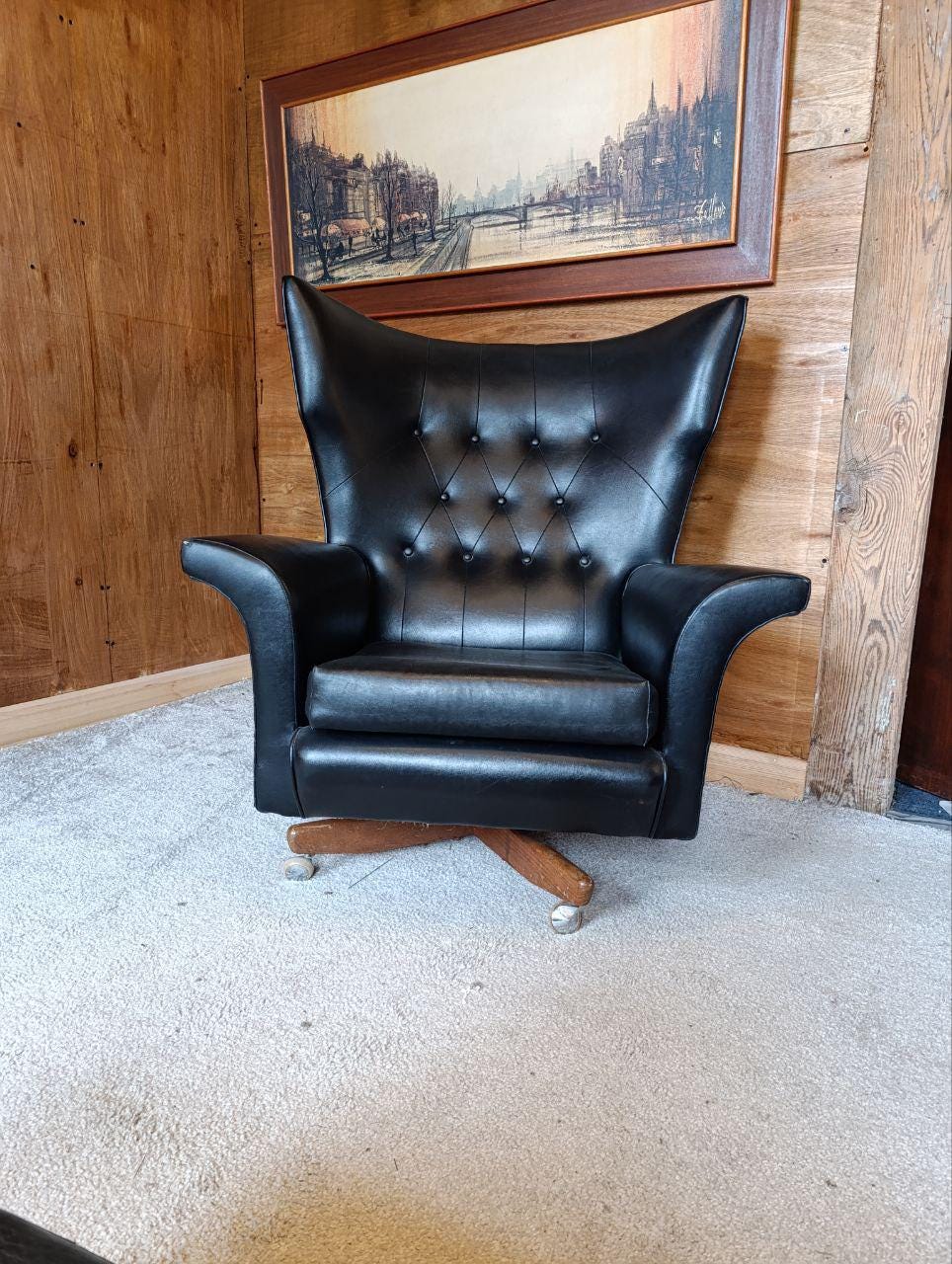 Iconic G-Plan 6250 "Blofeld Villain Chair" from 1960s James Bond Film (New Upholstery Included)