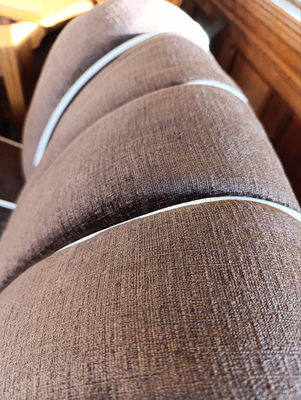 Original 1930s Art Deco Tank Armchairs and Sofa Set, Newly Upholstered