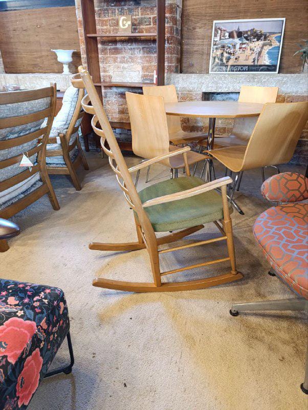 Mid-Century 1960s Scandart Rocking Chair in Beechwood