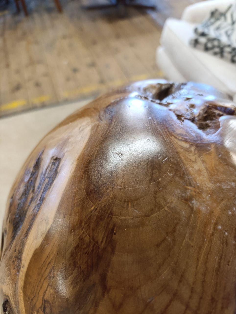 Dynamic Retro Teak Root Ball – Sculptured Natural Art Piece