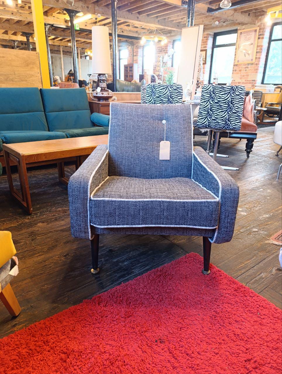 Sublime Mid-Century 1950s Armchair – Gio Ponti Style