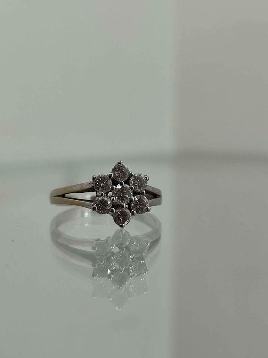 Spectacular 18ct Diamond Cluster Ring