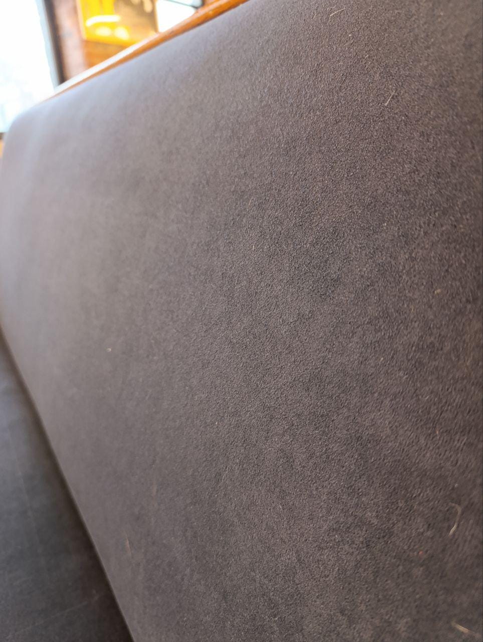 Traditional British Three-Seater Oak Chair in Wool-Blend Upholstery