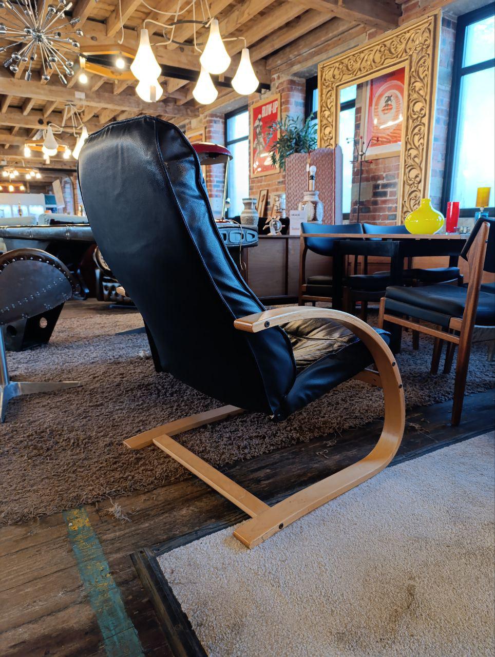 Rare 1980s Danish Armchair & Footstool by Jørgen Kastholm for Unico
