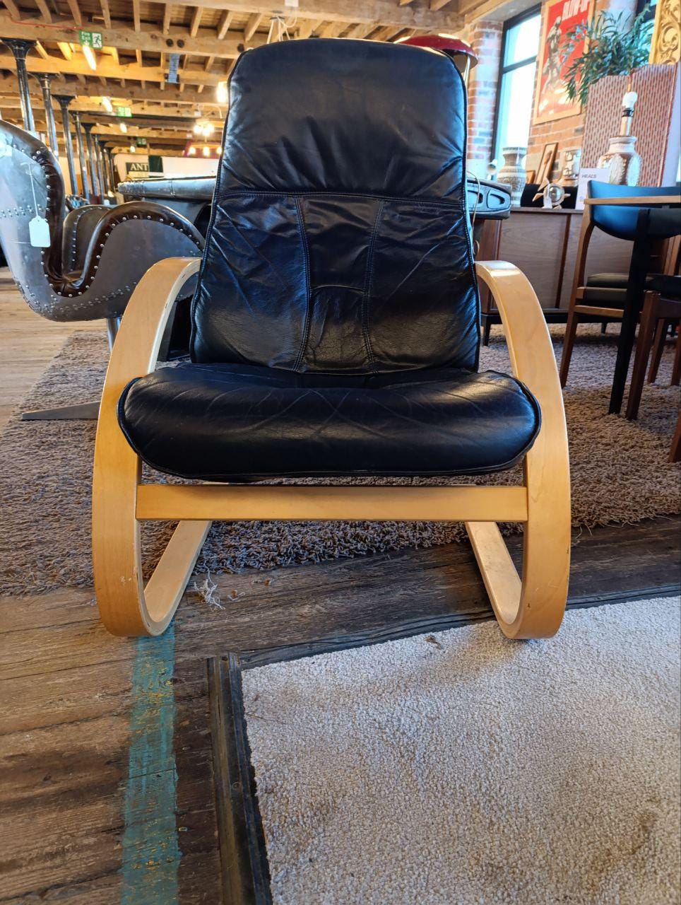 Rare 1980s Danish Armchair & Footstool by Jørgen Kastholm for Unico