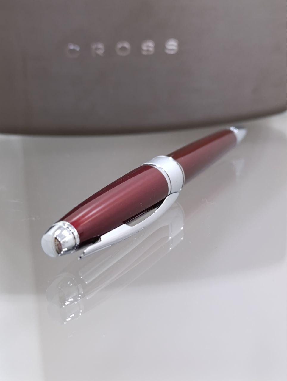 Cross Apogee Ballpoint Pen - Titian Red Lacquer
