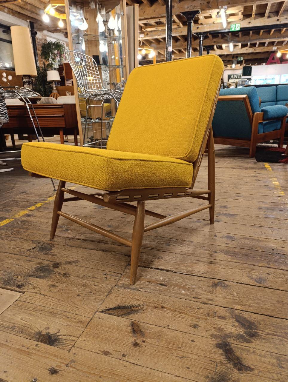 Rare Vintage Ercol 427 Easy Chair - 1960s - Newly Restored