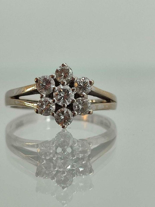 Spectacular 18ct Diamond Cluster Ring