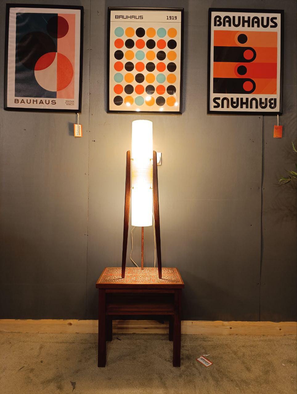 Vintage Novoplast "Rocket" Lamp - 1950s - Space Age Design