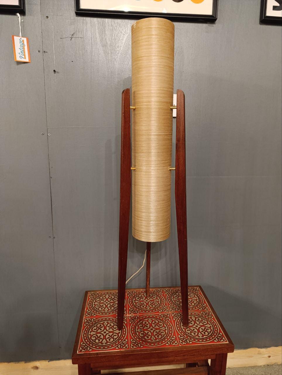 Vintage Novoplast "Rocket" Lamp - 1950s - Space Age Design