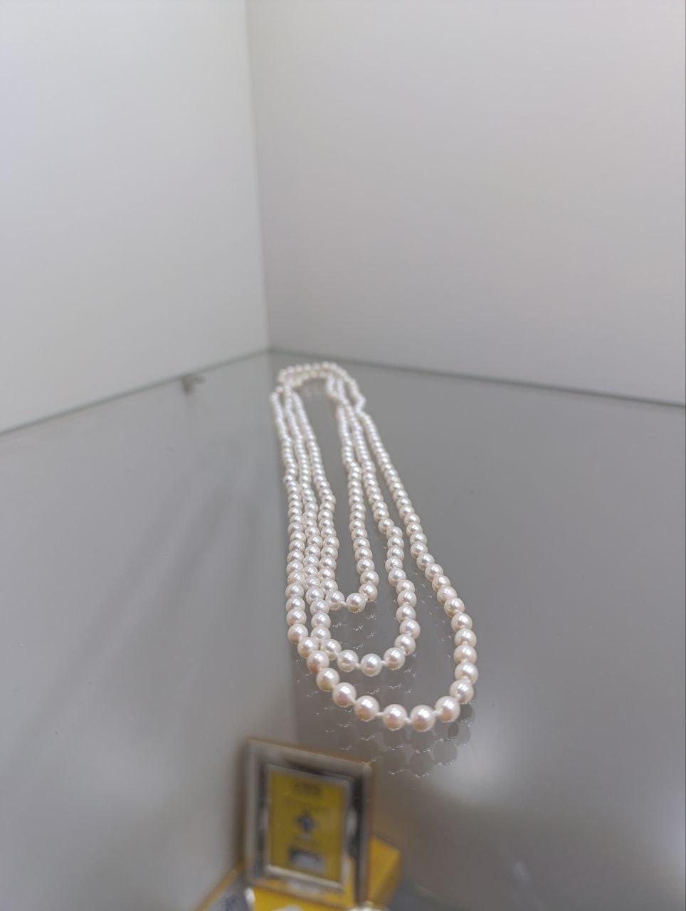 Stunning Graduated Pearl Necklace - 20 Inches - Okoya Pearls - White Gold Clasp