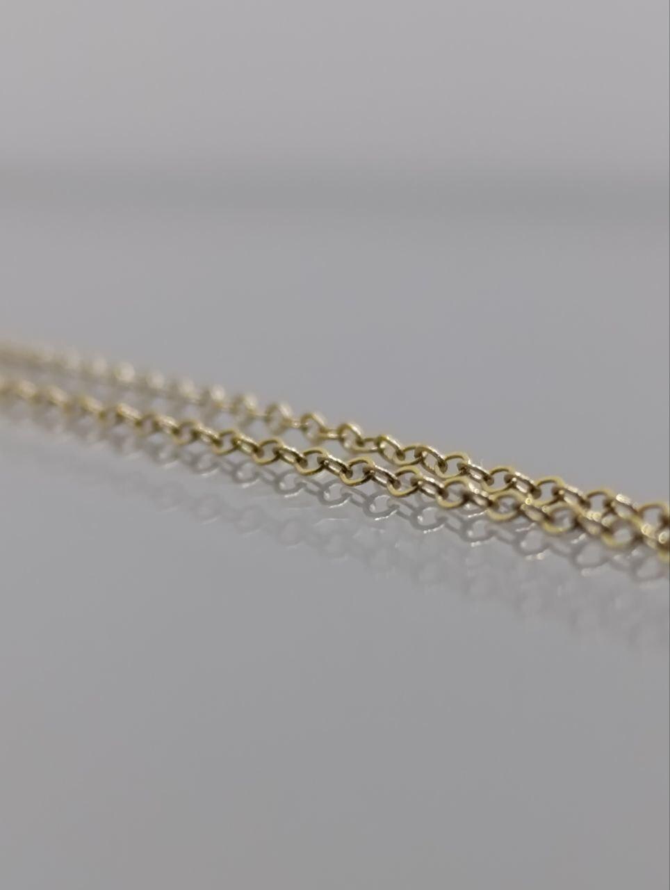 Vintage 9ct Gold & White Pearl Pendant Necklace - Dainty Lace Design