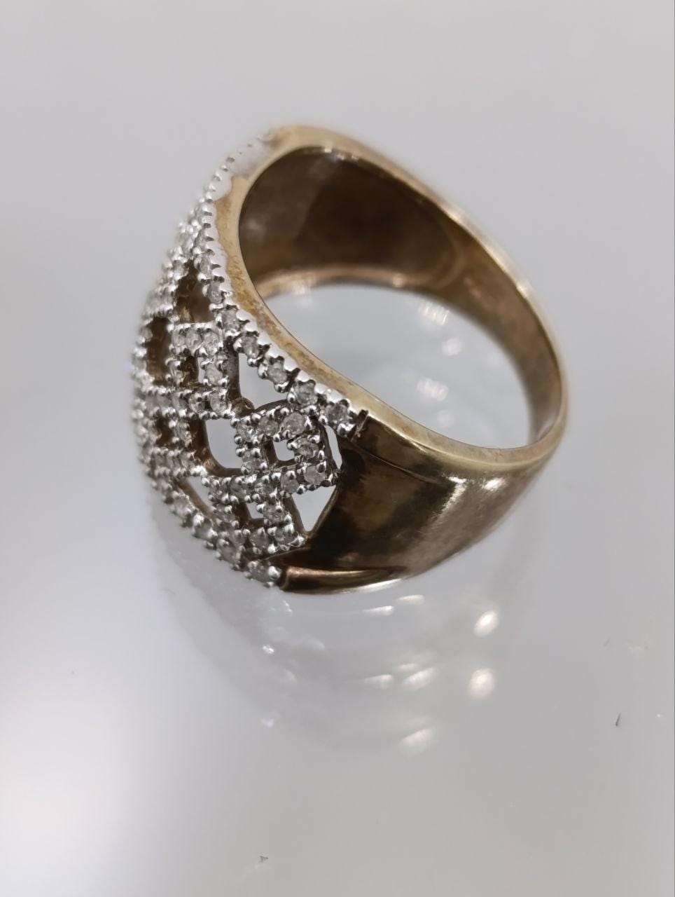 Dazzling 9ct Gold Diamond Cluster Ring - 0.5ct - Size P