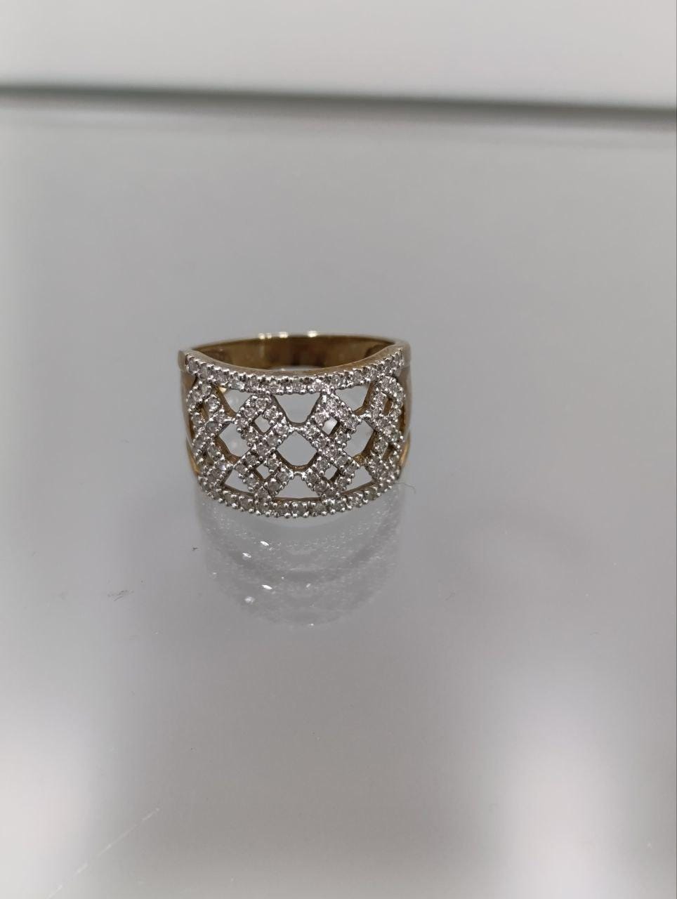 Dazzling 9ct Gold Diamond Cluster Ring - 0.5ct - Size P