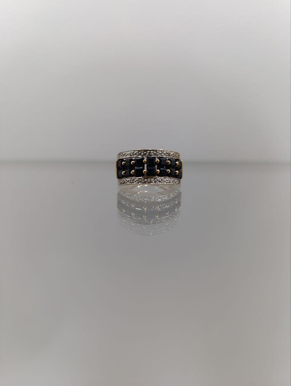 9ct Gold Sapphire Ring - Size K