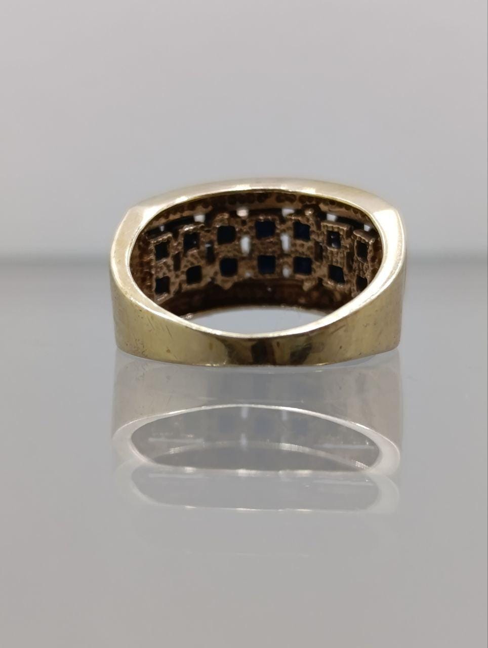 9ct Gold Sapphire Ring - Size K