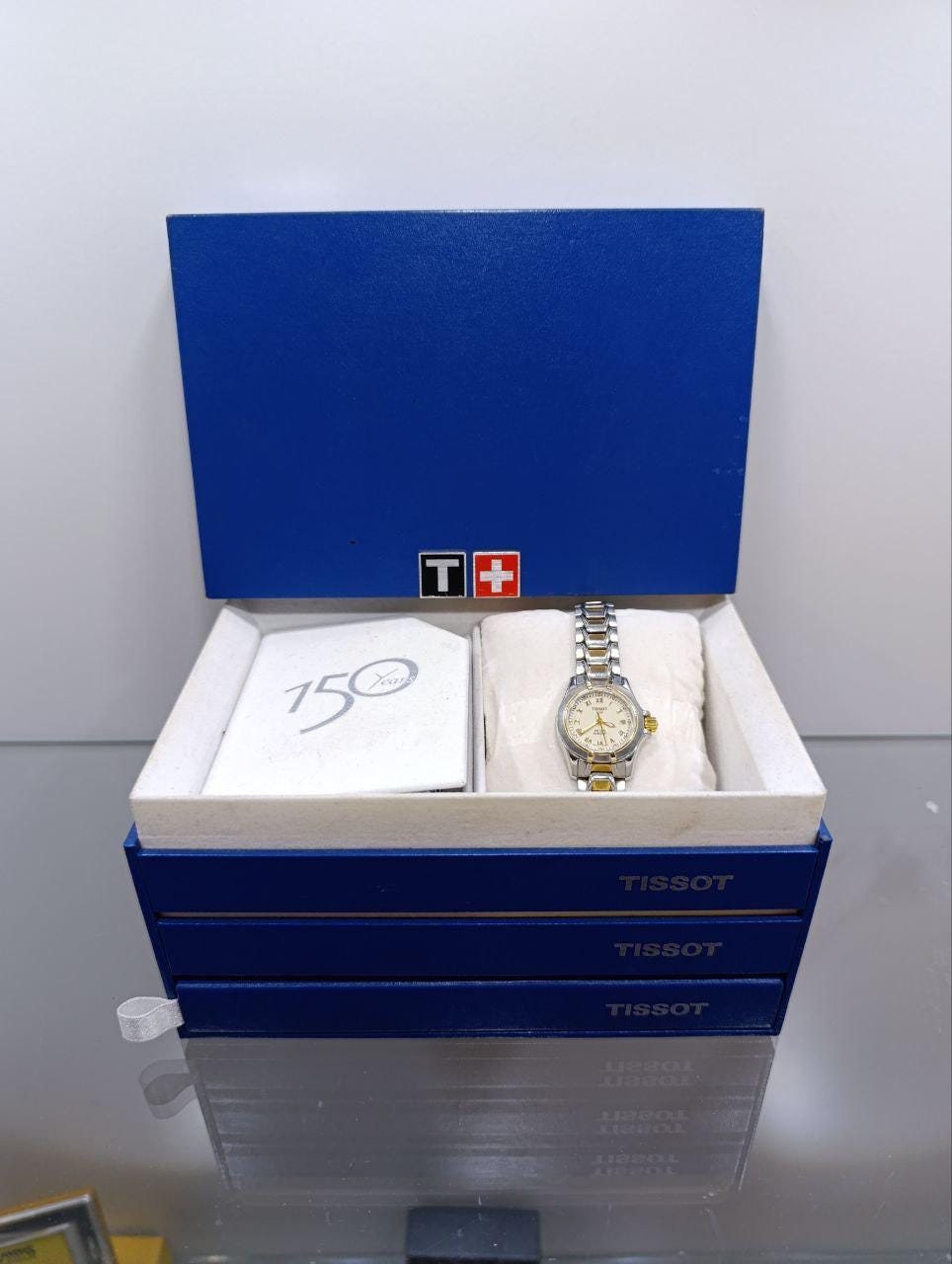 Vintage Tissot PR 100 Unisex Watch - Two-Tone - 36mm