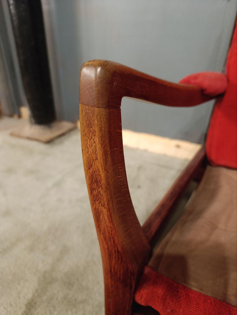 Vintage Cintique High-Backed Lounge Chair - New Upholstery Included