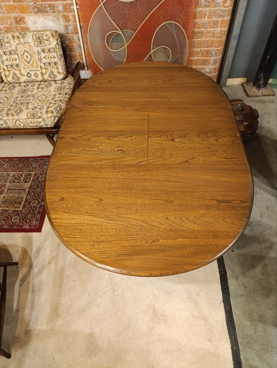 Vintage Ercol Chester Extending Pedestal Dining Table - Golden Dawn