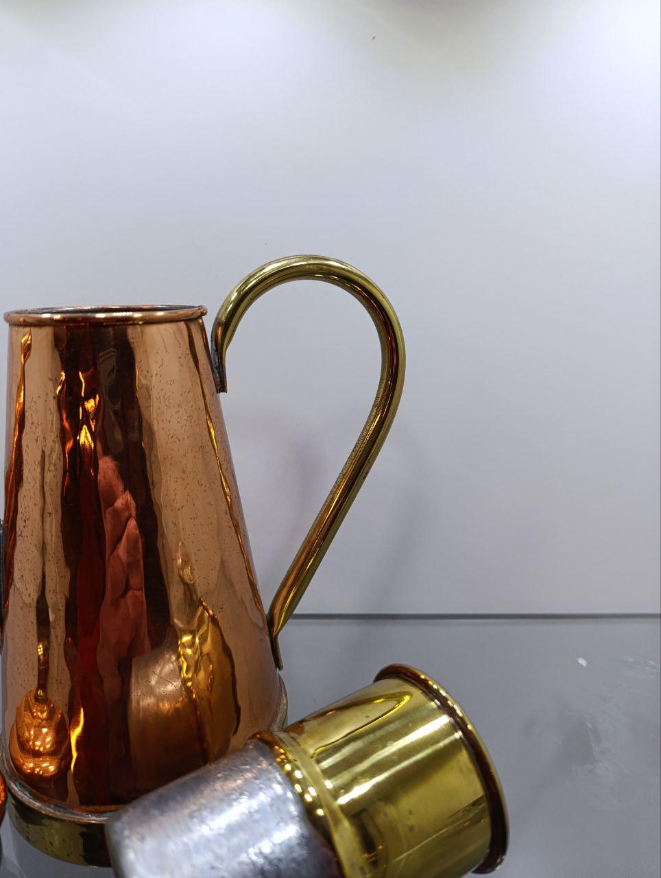 Vintage Brass & Copper Coffee Percolator - Made in Belgium