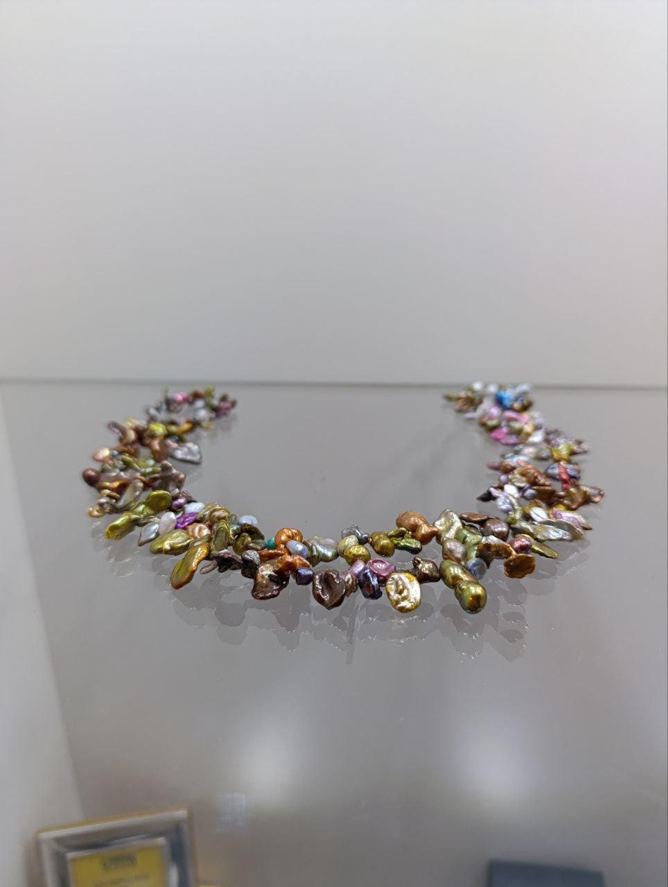 Gemporia Multi-Coloured Baroque Pearl Lariat Necklace - 36 Inches