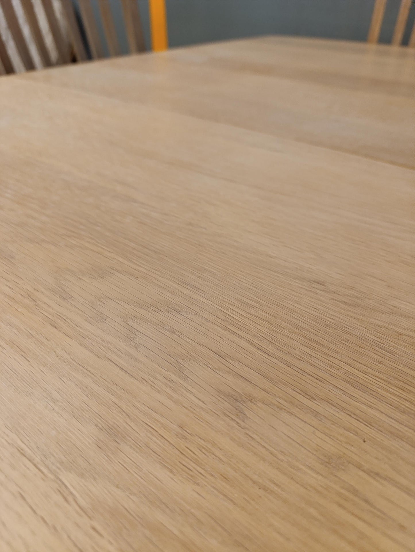 Striking Natural Beechwood Dining Table and Chairs - Restored Condition