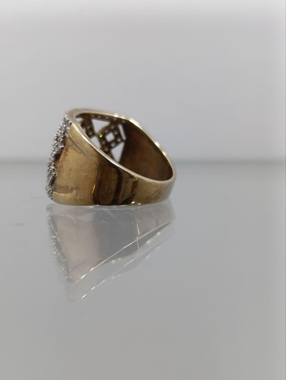 Dazzling 9ct Gold Diamond Cluster Ring - 0.5ct - Size P