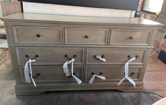 Stylish 7-Drawer Dresser - Sage Green -  Inspired by Classic Farmhouse Style