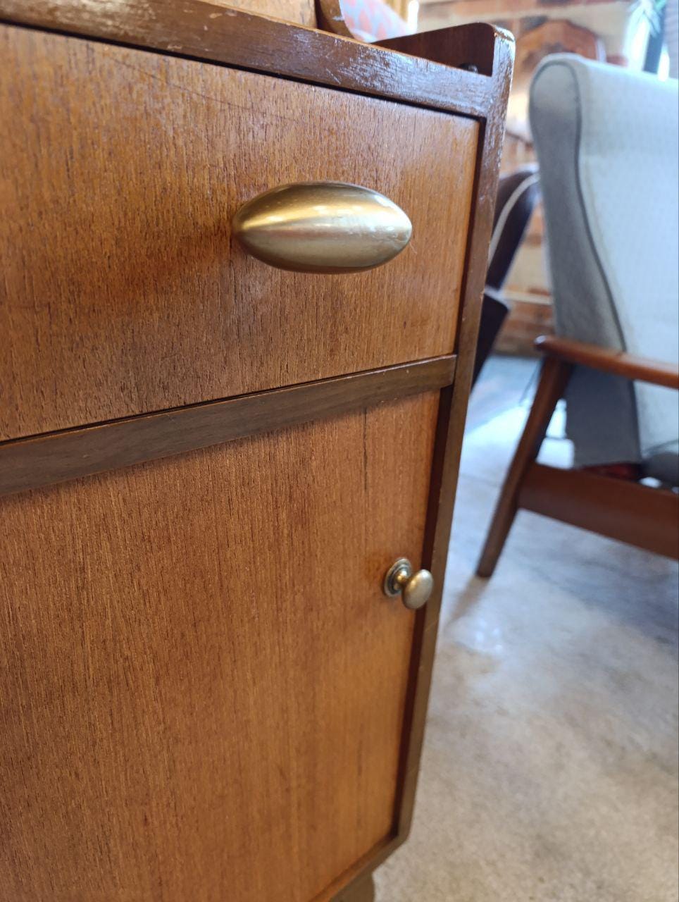 Mid-Century Teak Bureau - Compact & Functional - Danish Design
