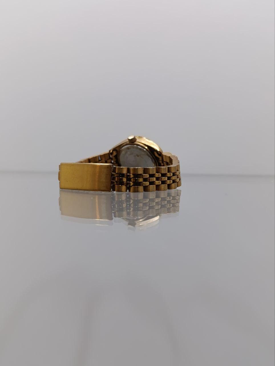 Sekonda Ladies' Rose Gold Plated Diamond Set Bracelet Watch