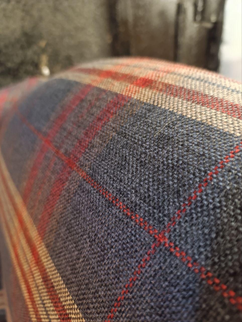 Victorian Design Chesterfield Wingback Armchair - New Wool Tweed