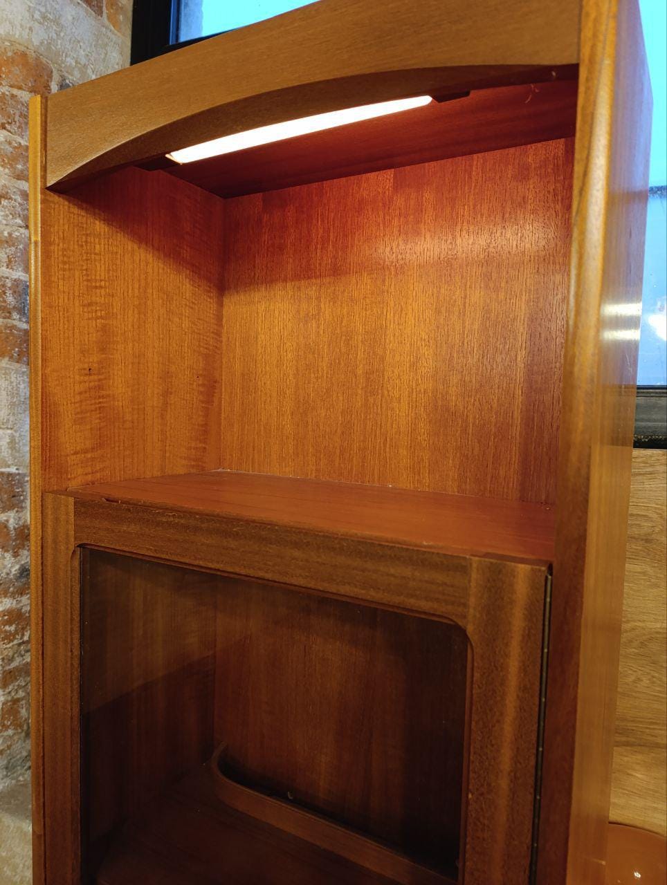 Vintage Nathan Teak Display Cabinet - 1970s - Versatile & Stylish