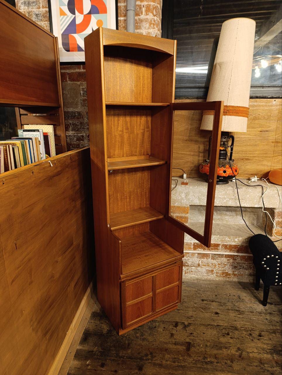 Vintage Nathan Teak Display Cabinet - 1970s - Versatile & Stylish