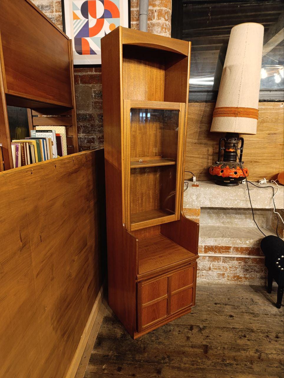 Vintage Nathan Teak Display Cabinet - 1970s - Versatile & Stylish