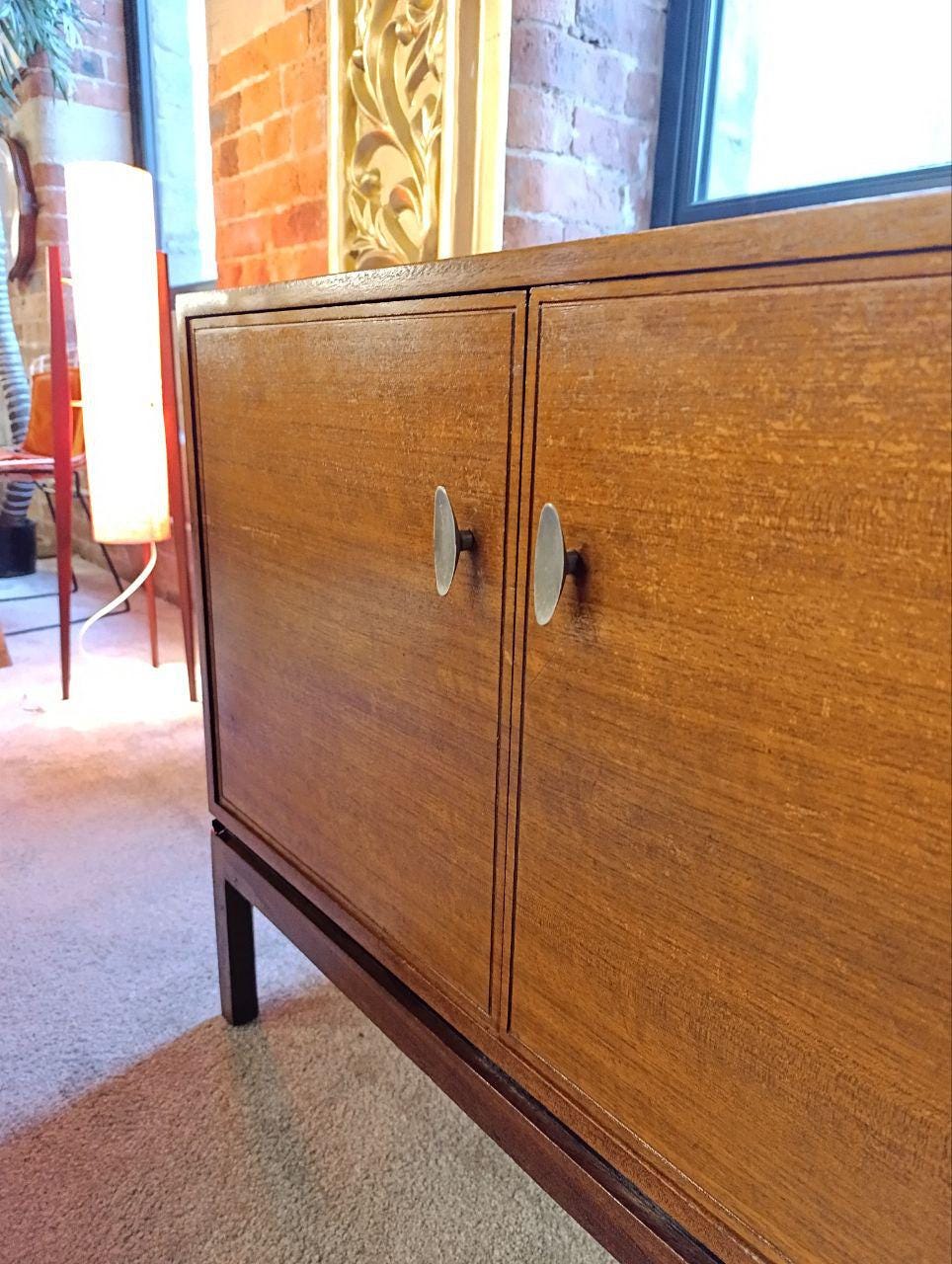 Mid-Century Teak Veneer Sideboard by Greaves & Thomas - Versatile Storage