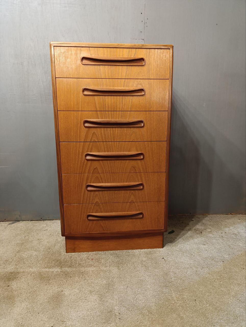 G Plan Fresco Tallboy Chest of Drawers by Victor Wilkins - 1960s
