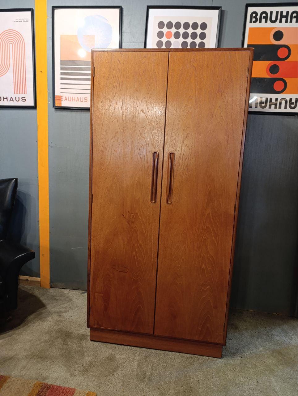 Mid-Century Modern G Plan Teak Armoire / Wardrobe - 1960s