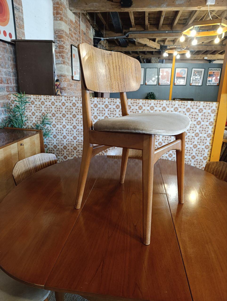 1960s Greaves & Thomas Extendable Dining Table with E. Gibb Chairs - Retro Dining Set, Seats 4-8