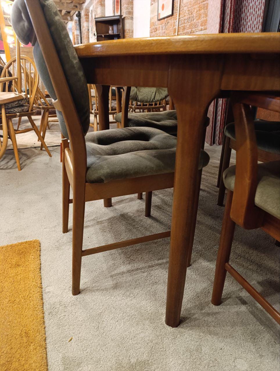 1970s Teak Dining Table by Tom Robertson for A.H. McIntosh - Extendable Table with 4 Chairs, Scandinavian Design