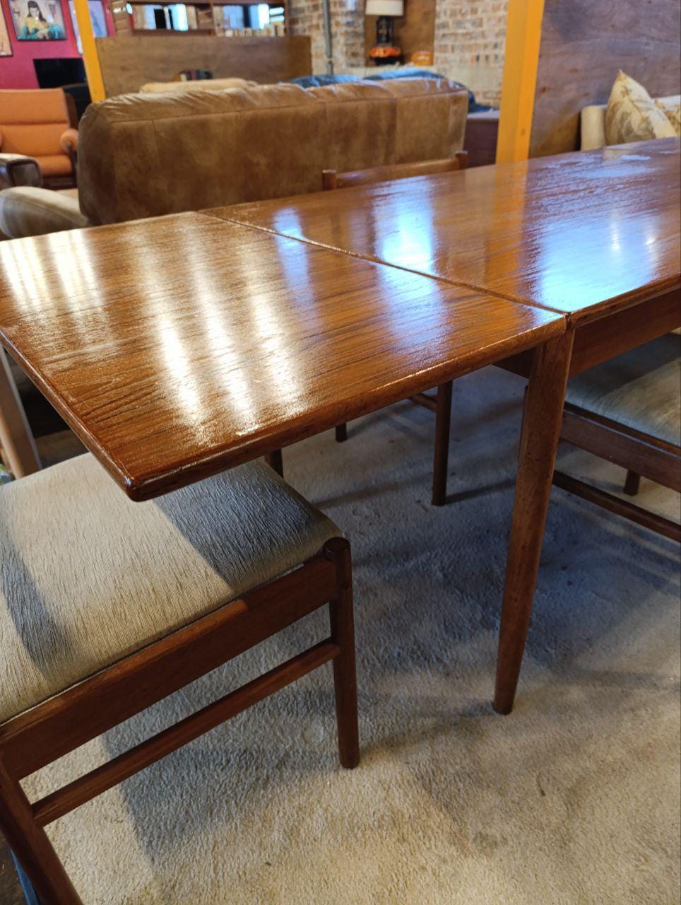 Kai Kristiansen Teak Dining Table & 4 Chairs - Mid-Century Modern