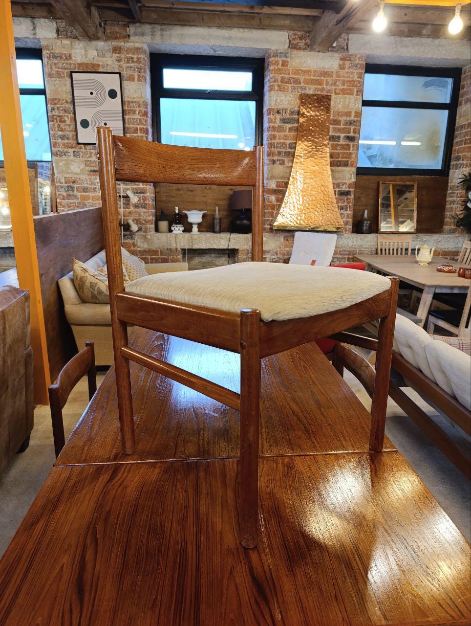 Kai Kristiansen Teak Dining Table & 4 Chairs - Mid-Century Modern
