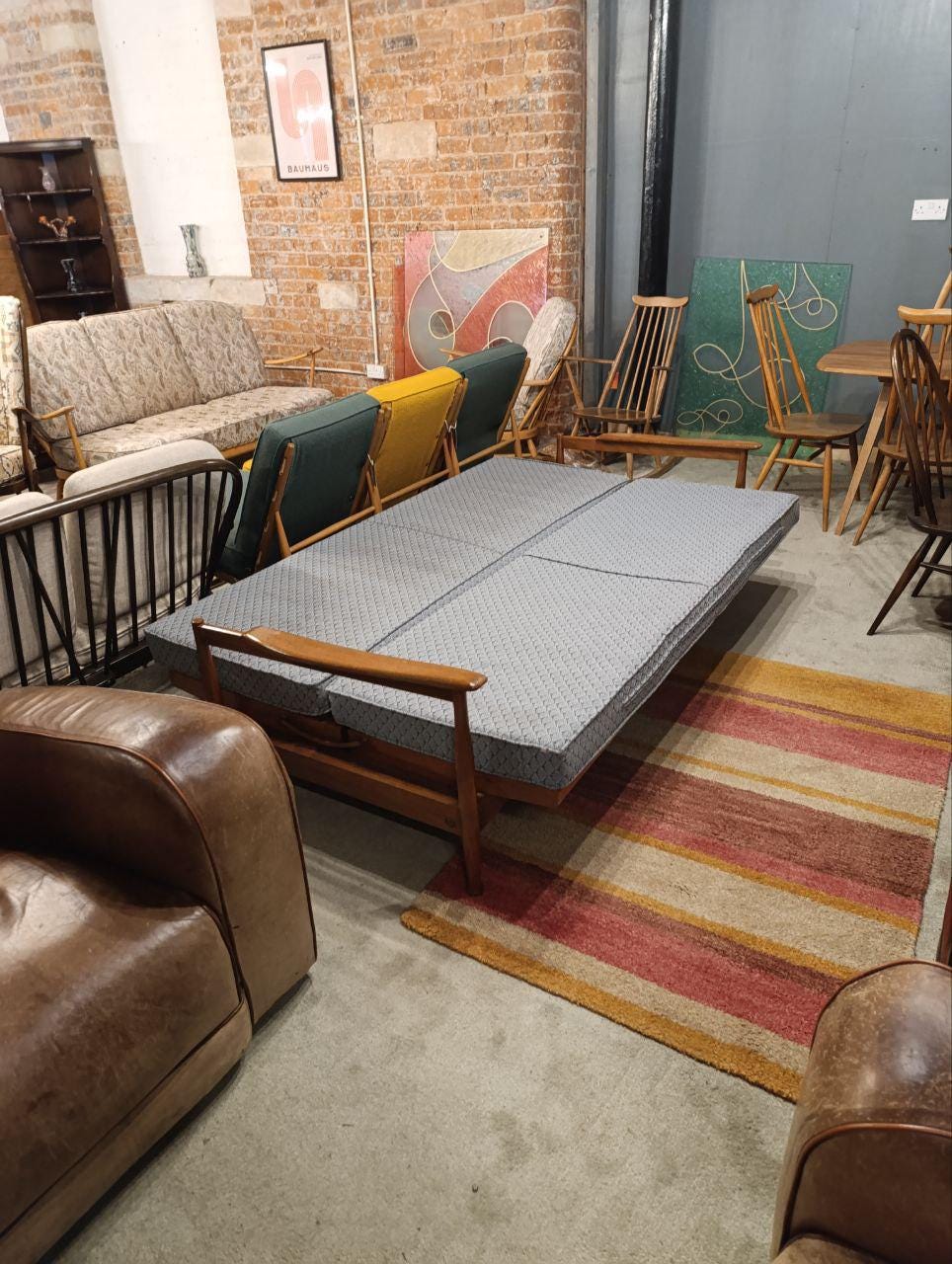Vintage Guy Rogers Manhattan Sofa Bed - Reupholstered to Your Choice