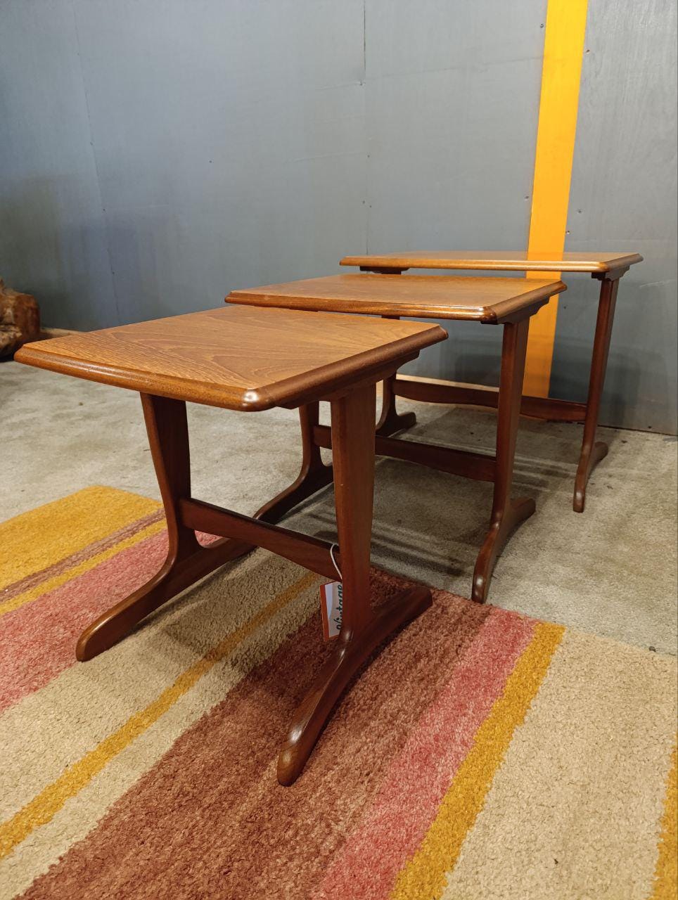 Set of 3 Whale Tail Nesting Tables by G-Plan - Teak, Mid-Century Modern Design, 1970s