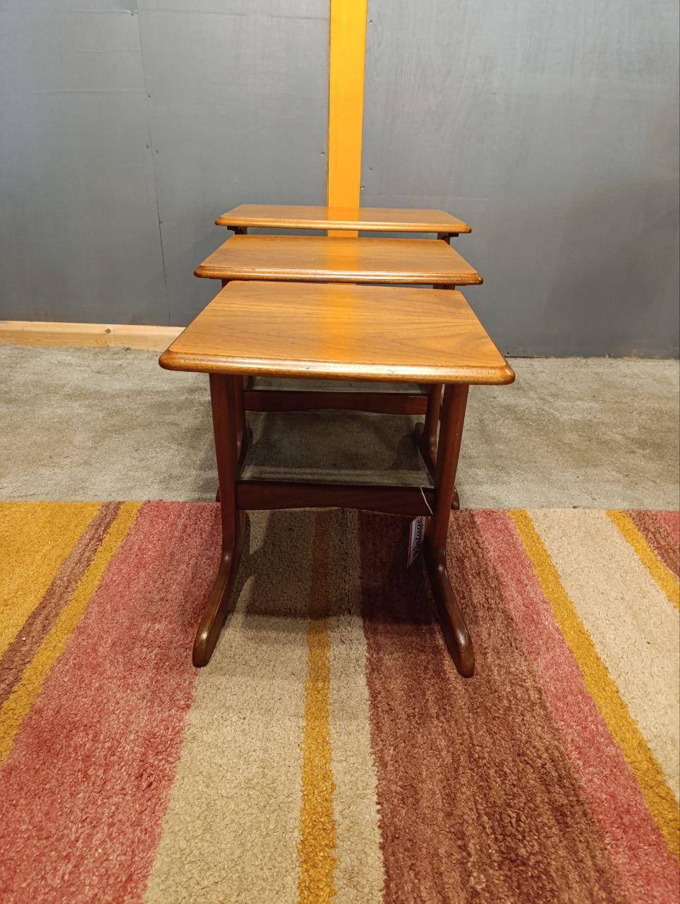 Set of 3 Whale Tail Nesting Tables by G-Plan - Teak, Mid-Century Modern Design, 1970s