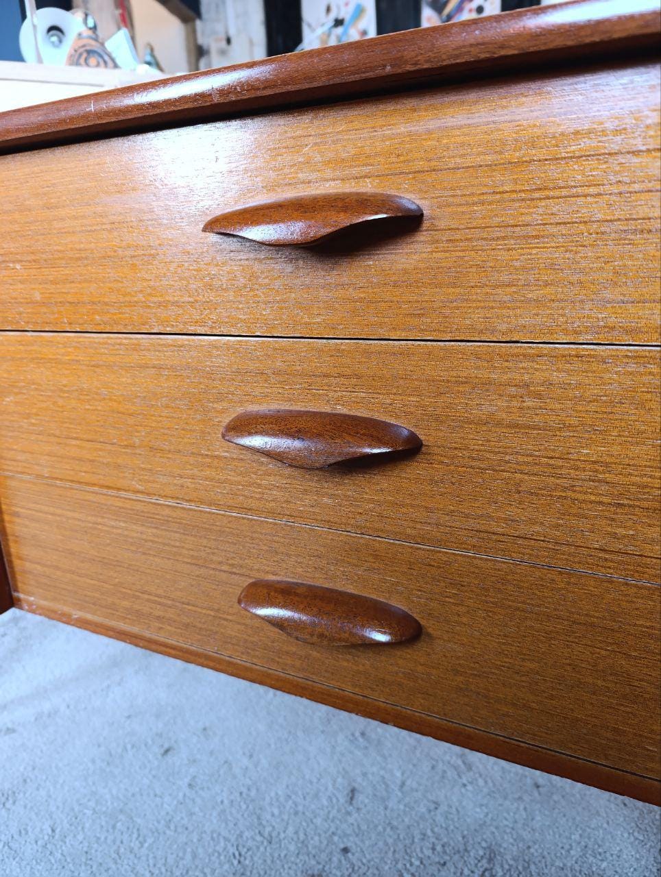 Mid-Century Teak Sideboard by Austinsuite - Compact Design, 1970s British Made